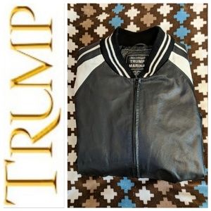 Vintage Trump Marina Leather Jacket Size Small